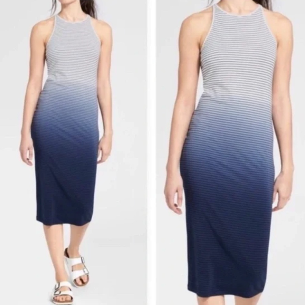 Athleta Sun-kissed Ombre / Dip-Dye Maxi Dress | Size XS